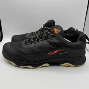 Merrell Moab Speed GTX Waterproof Trail Running Shoes Black Orange Mens 14 Wide