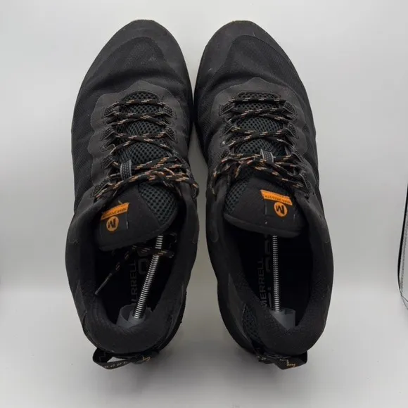 Merrell Moab Speed GTX Waterproof Trail Running Shoes Black Orange Mens 14 Wide