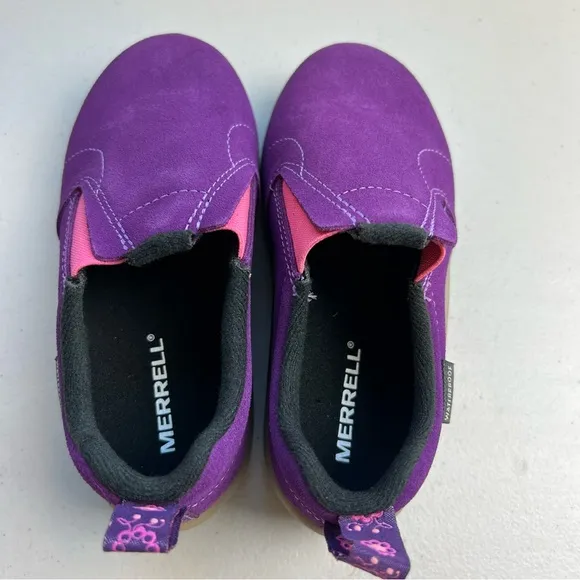 Merrell New Girls Size 11 Moc Frosty Purple Jungle Moc Suede Shoes