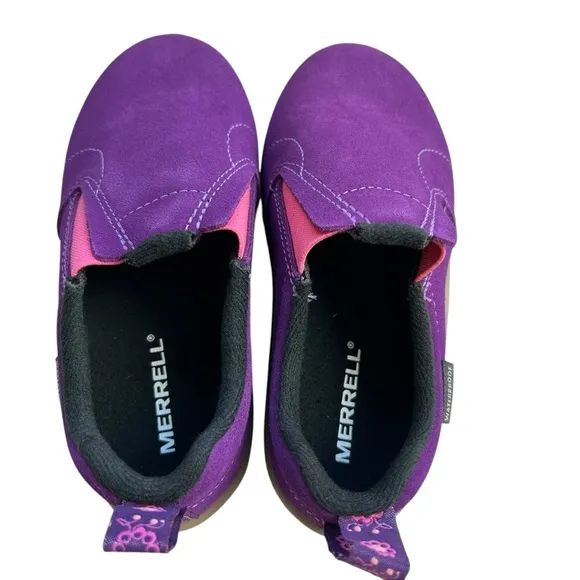 Merrell New Girls Size 11 Moc Frosty Purple Jungle Moc Suede Shoes