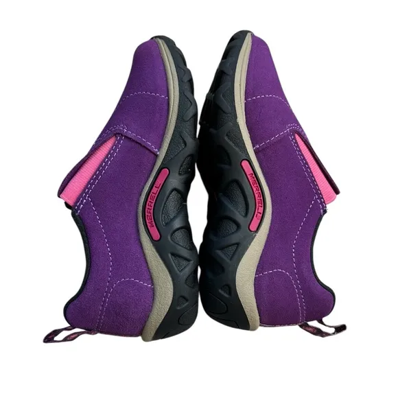 Merrell New Girls Size 11 Moc Frosty Purple Jungle Moc Suede Shoes
