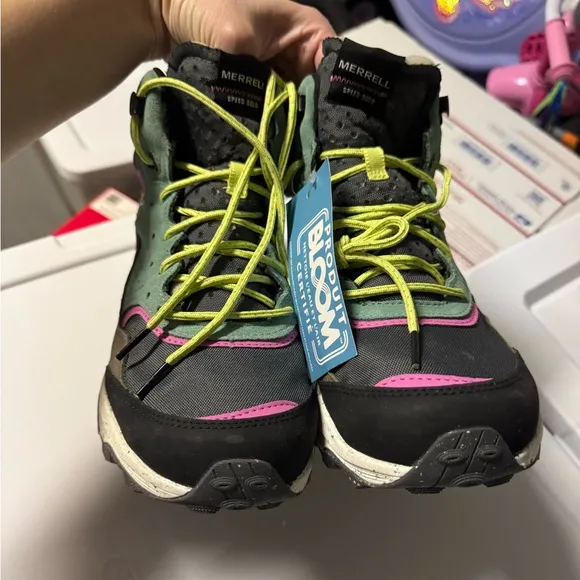 Merrell NWT Speed Solo Mid Multicolor Waterproof Hiking Boot