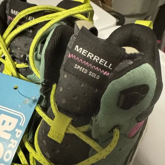 Merrell NWT Speed Solo Mid Multicolor Waterproof Hiking Boot
