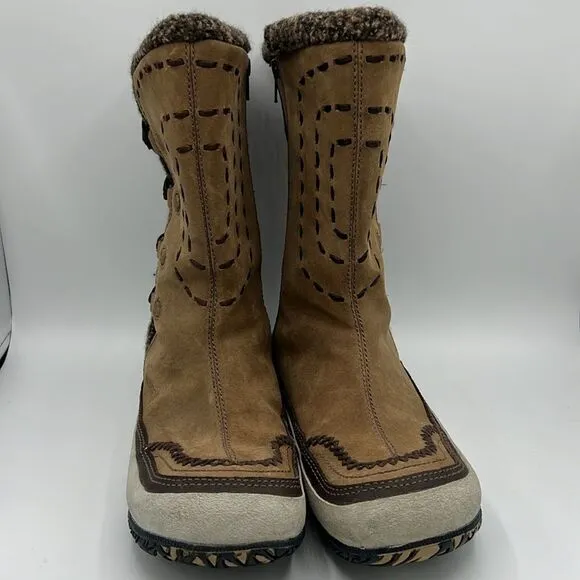 Merrell Puffin High Tan Boots Size 10 Fisherman Core B54