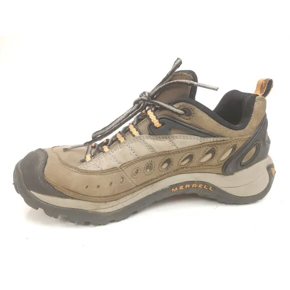 Merrell Reflex II Hiking Shoes Women's Size 9 Brown Leather Low Top