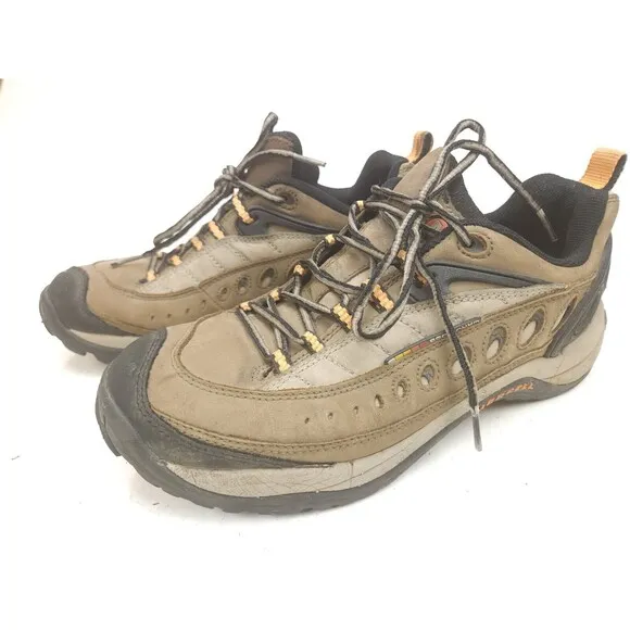 Merrell Reflex II Hiking Shoes Women's Size 9 Brown Leather Low Top