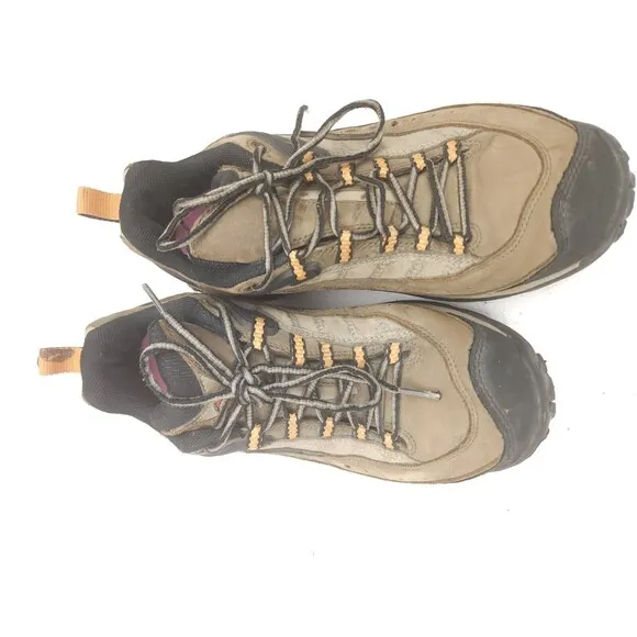 Merrell Reflex II Hiking Shoes Women's Size 9 Brown Leather Low Top
