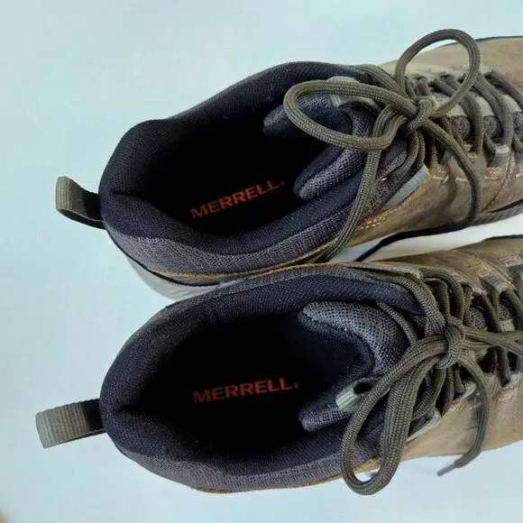 Merrell Shoes Mens 10 Brown Forestbound Waterproof Outdoor Hiking Low Boots