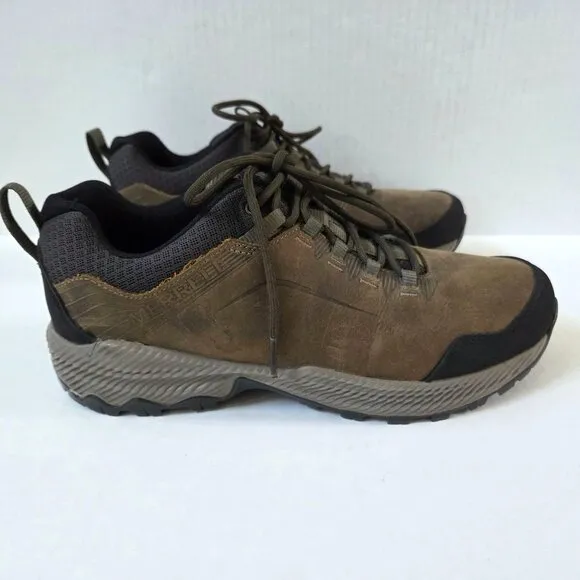 Merrell Shoes Mens 10 Brown Forestbound Waterproof Outdoor Hiking Low Boots