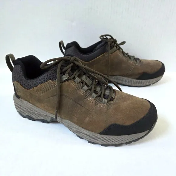 Merrell Shoes Mens 10 Brown Forestbound Waterproof Outdoor Hiking Low Boots
