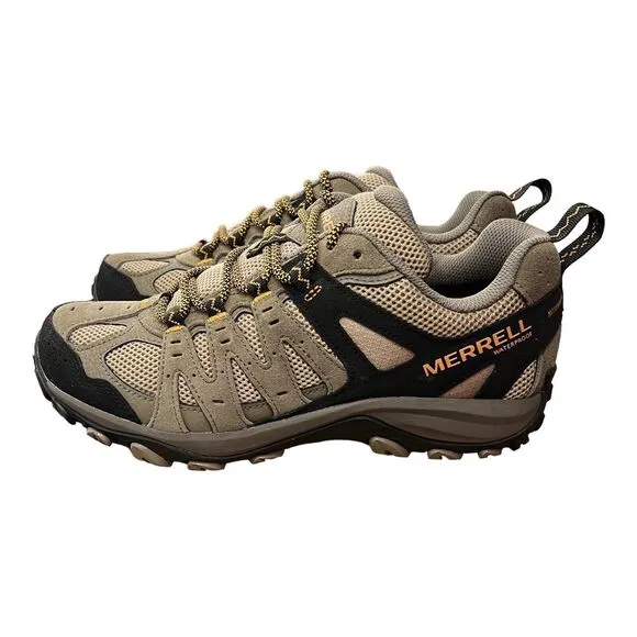 Merrell Shoes Mens 7.5 M Brown Accentor 3 Pecan Hiking Low Waterproof Vibram NEW