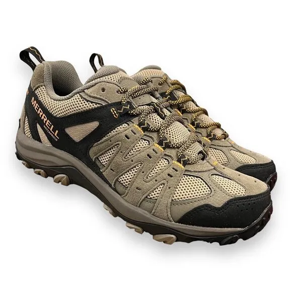 Merrell Shoes Mens 7.5 M Brown Accentor 3 Pecan Hiking Low Waterproof Vibram NEW