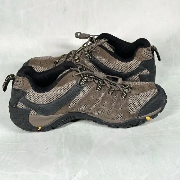 Merrell Shoes Mens Size 8 Waterproof Boulder Old Gold Suede Hiking J321553C