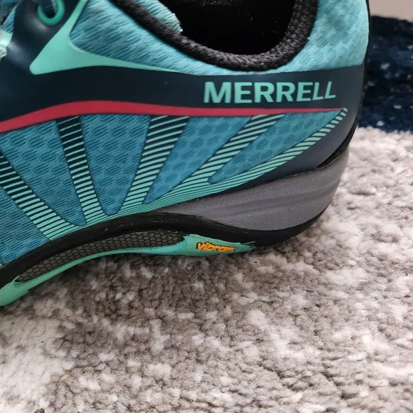 Merrell Sneakers Women's 6.5 Blue Pink Siren Edge Running Shoes Hiking Comfort