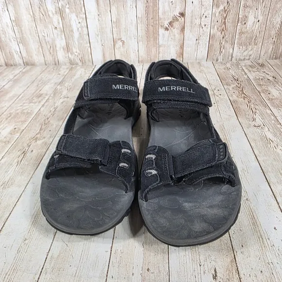 Merrell Sport Sandals Hiking Walking Comfort Adjustable Straps Black 10