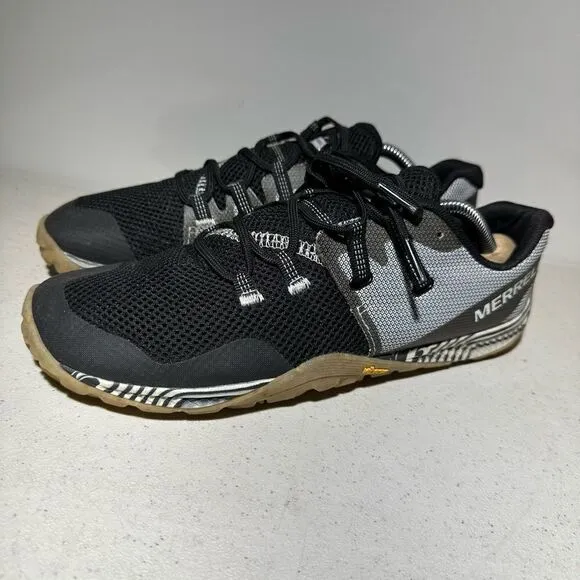 Merrell Trail Glove 6 Running Hiking Shoes Womens Size 9,5Vibram Zebra Stripe