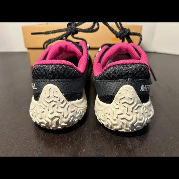Merrell Trail Glove 7 Barefoot Minimalist Hiking Running Shoes Blk/Pnk Woman 7