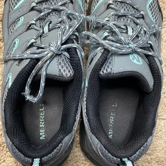 Merrell Unisex Moab 2 Low Lace Non-Marking Sole Gray Hiking Shoes Size 5.5
