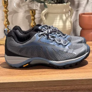 Merrell Women’s 8 Blue Stone Rock Siren Edge 3 Waterproof Hiking Shoes Outdoors