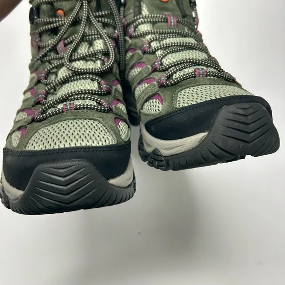 Merrell Women's Hiking Shoes - Olive and Purple Size 8.5