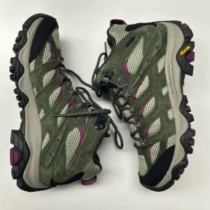 Merrell Women's Hiking Shoes - Olive and Purple Size 8.5