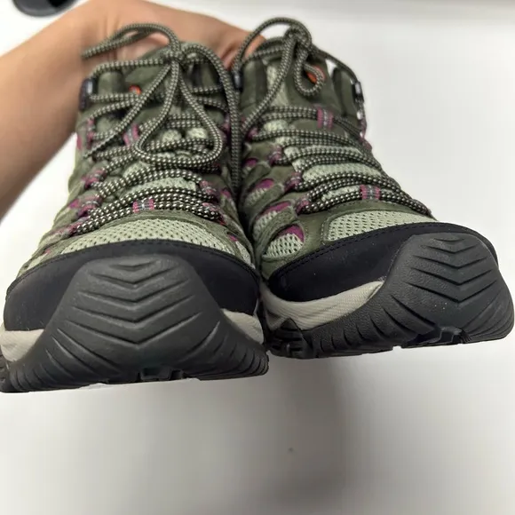 Merrell Women's Hiking Shoes - Olive and Purple Size 8.5