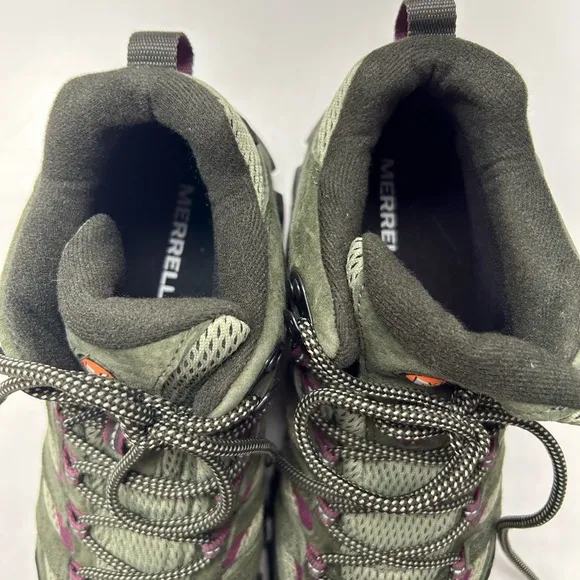 Merrell Women's Hiking Shoes - Olive and Purple Size 8.5