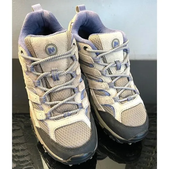 Merrell Womens Moab 2 Vent J06018 Aluminum Marlin Hiking Shoes Size US 9.5 M.