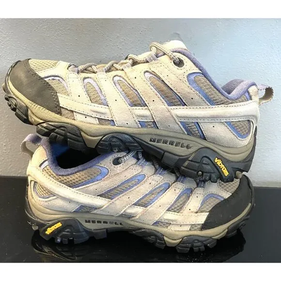 Merrell Womens Moab 2 Vent J06018 Aluminum Marlin Hiking Shoes Size US 9.5 M.