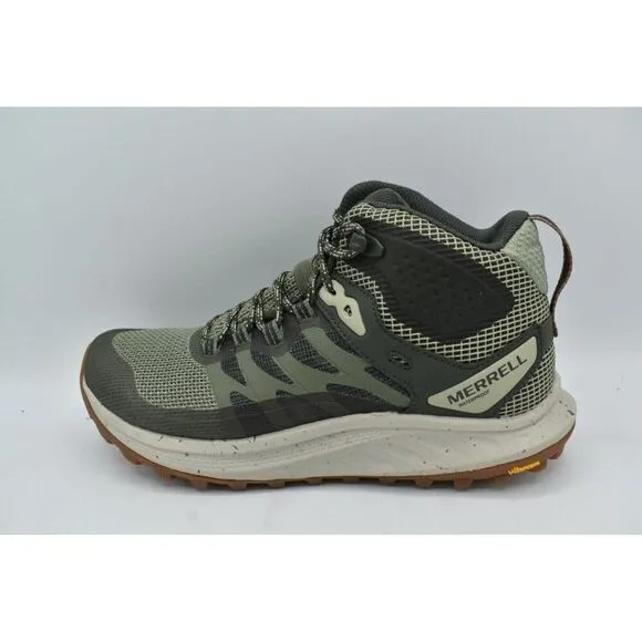 Merrell Women Size 11 Antora 3 Mid Lichen Waterproof Hiking Trail Running Shoes