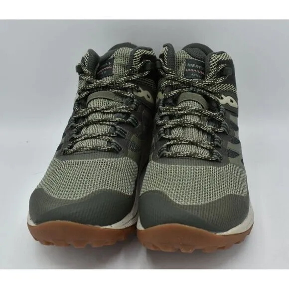 Merrell Women Size 11 Antora 3 Mid Lichen Waterproof Hiking Trail Running Shoes