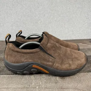 Merrell Mens Size 12 Jungle Moc Gunsmoke Leather Slip On Walking Hiking Shoes