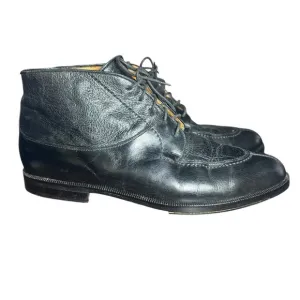 MEZLAN soft leather men’s black boots Lace Up Made in Spain style Berlin sz 9 W
