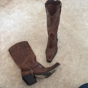 MIA Thunderbird Rockstar Western Boots Motorcycle Eagle Antiqued Distressed 7