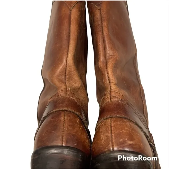 MIA Thunderbird Rockstar Western Boots Motorcycle Eagle Antiqued Distressed