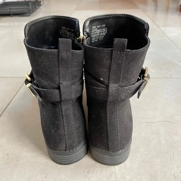 Michael Kors | Emma May Black Suede Ankle Boots 👢