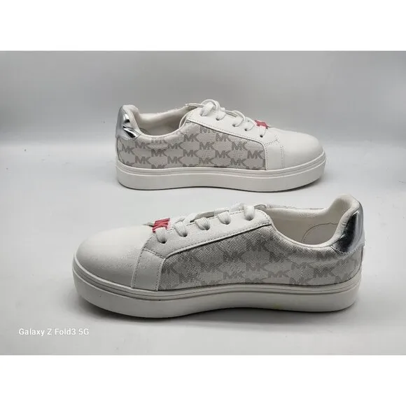 Michael Kors Poppy Embellished Logo Stripe  Womens Sneakers Shoes Size 5
