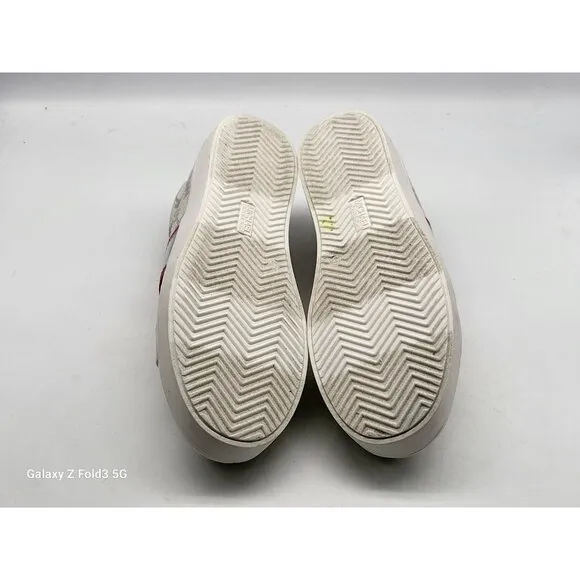 Michael Kors Poppy Embellished Logo Stripe  Womens Sneakers Shoes Size 5