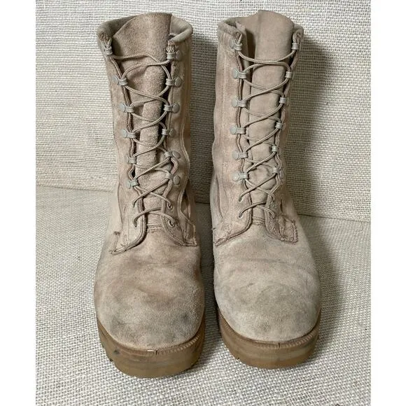 Military Field Desert Combat Boots, Vibram Sole, Cold Weather inserts, Men's 12
