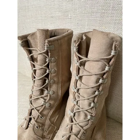Military Field Desert Combat Boots, Vibram Sole, Cold Weather inserts, Men's 12