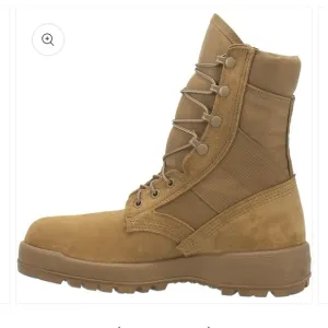 MILITARY ISSUE MCRAE MIL-SPEC 8&quot; Coyote Hot Weather Steel-Toe Boots Size 10R