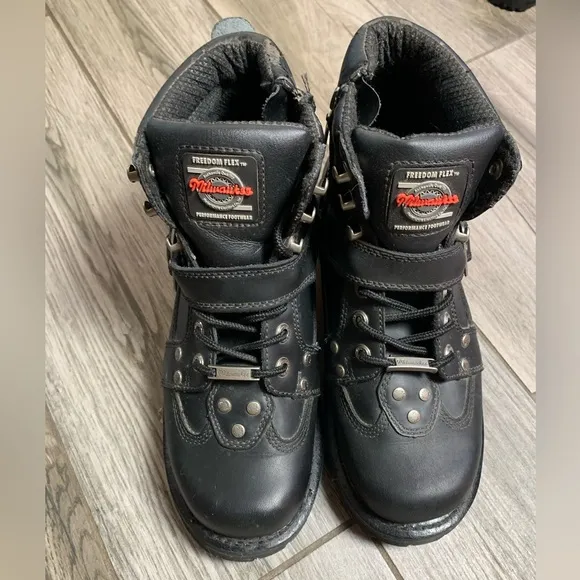 Milwaukee 🖤 Leather Biker Boots