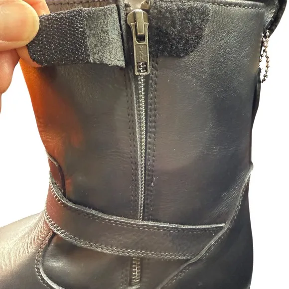 Milwaukee Leather Men's Engineer Boots Black Motorcycle Biker Size 15 EEE