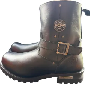 Milwaukee Leather Men's Engineer Boots Black Motorcycle Biker Size 15 EEE