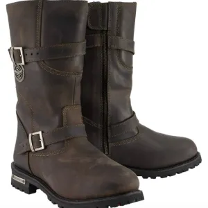 Milwaukee Leather Motorcycle Boots Brown 7 EU 40