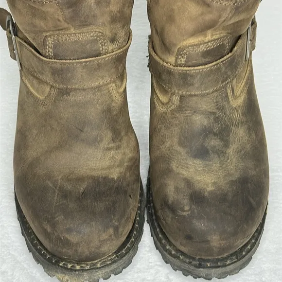 Milwaukee Leather Motorcycle Boots Brown 7 EU 40