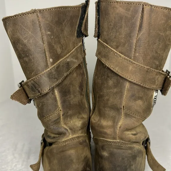 Milwaukee Leather Motorcycle Boots Brown 7 EU 40