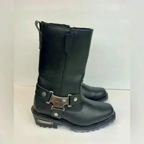 Milwaukee Leather Women's Engineer Motorcycle Leather Boots Size 8