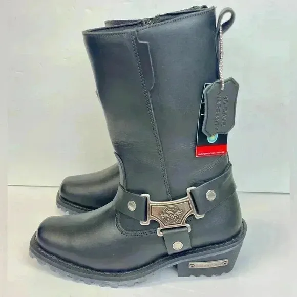 Milwaukee Leather Women's Engineer Motorcycle Leather Boots Size 8