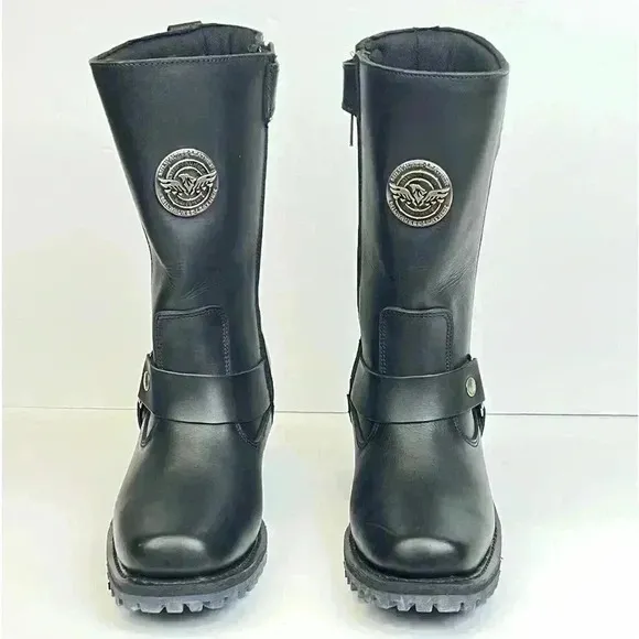 Milwaukee Leather Women's Engineer Motorcycle Leather Boots Size 8